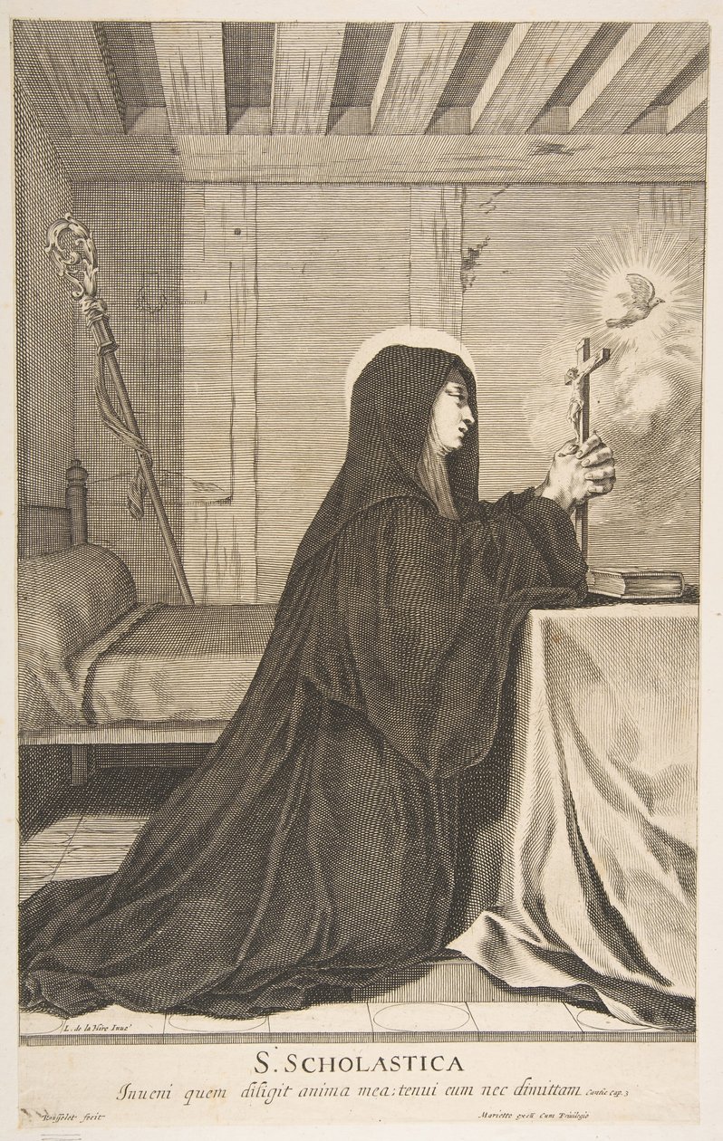 scholastika sv. od Gilles Rousselet