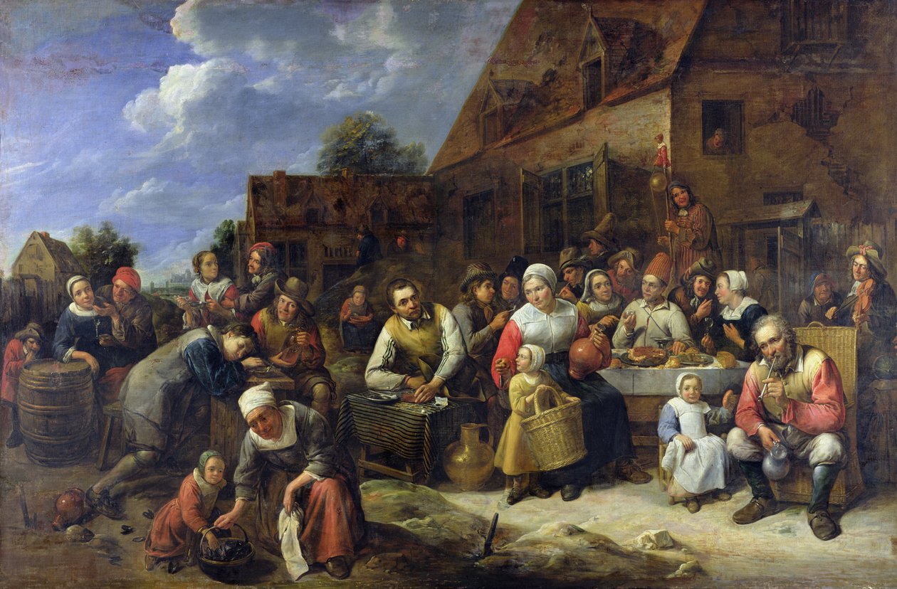 Vesnický banket od Gillis van Tilborgh the younger