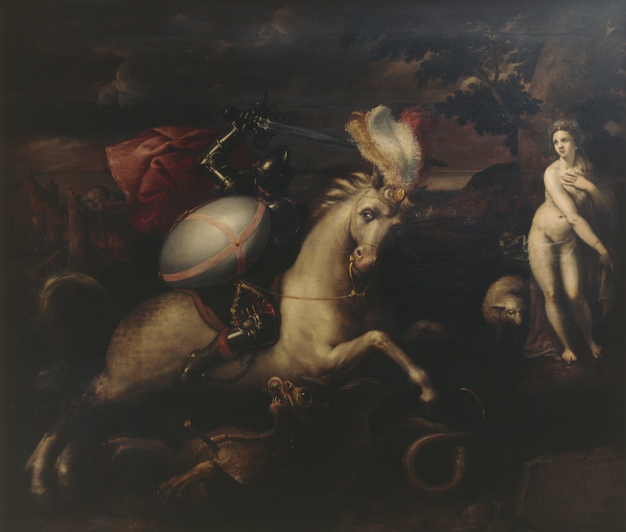 Saint George (olej na desce) od Gillis (c.1535 99) Congnet