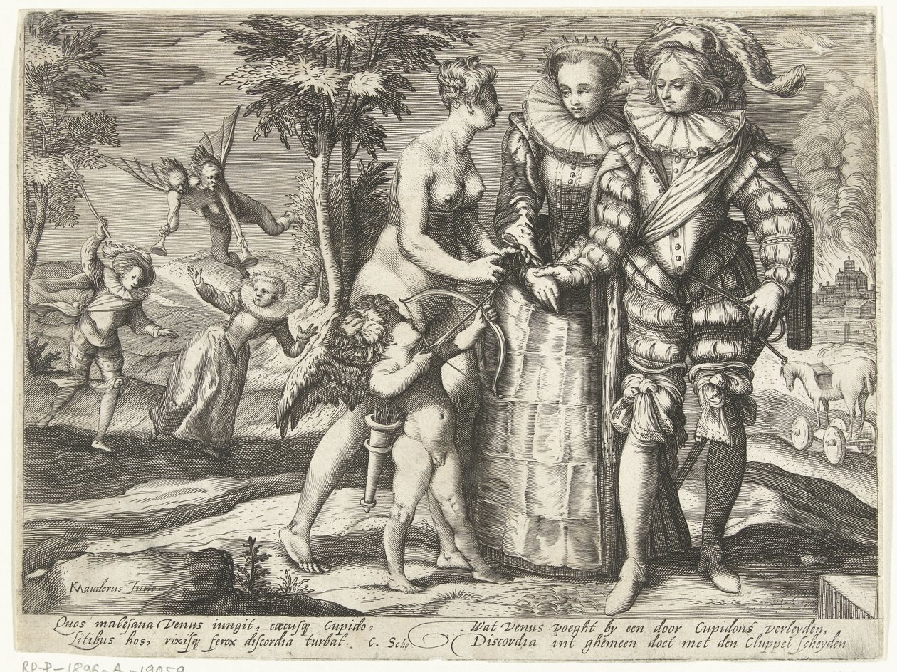 Venuše, láska v nesouladu od Gillis van Breen (attributed to)
