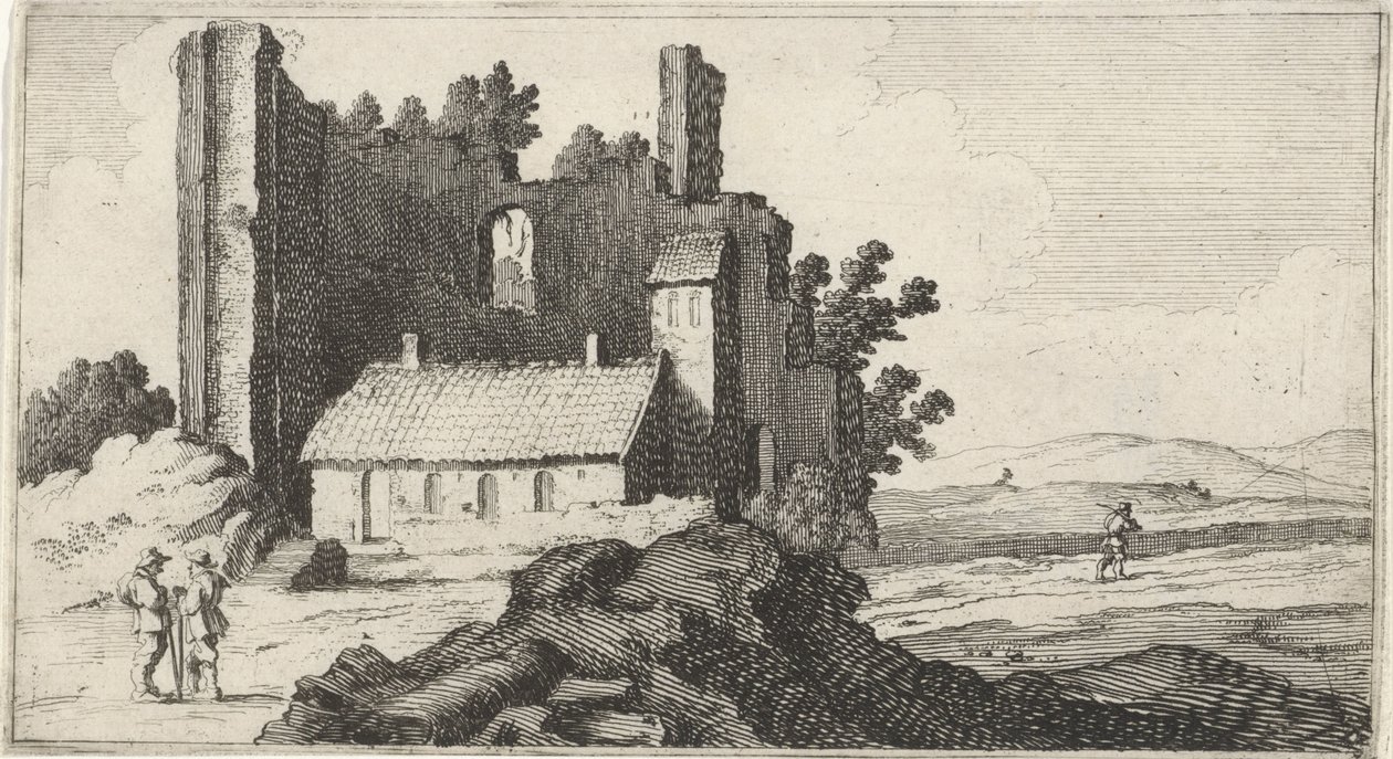 Kaple v ruinách Dvanáct krajin (název série) od Gillis van Scheyndel (I)