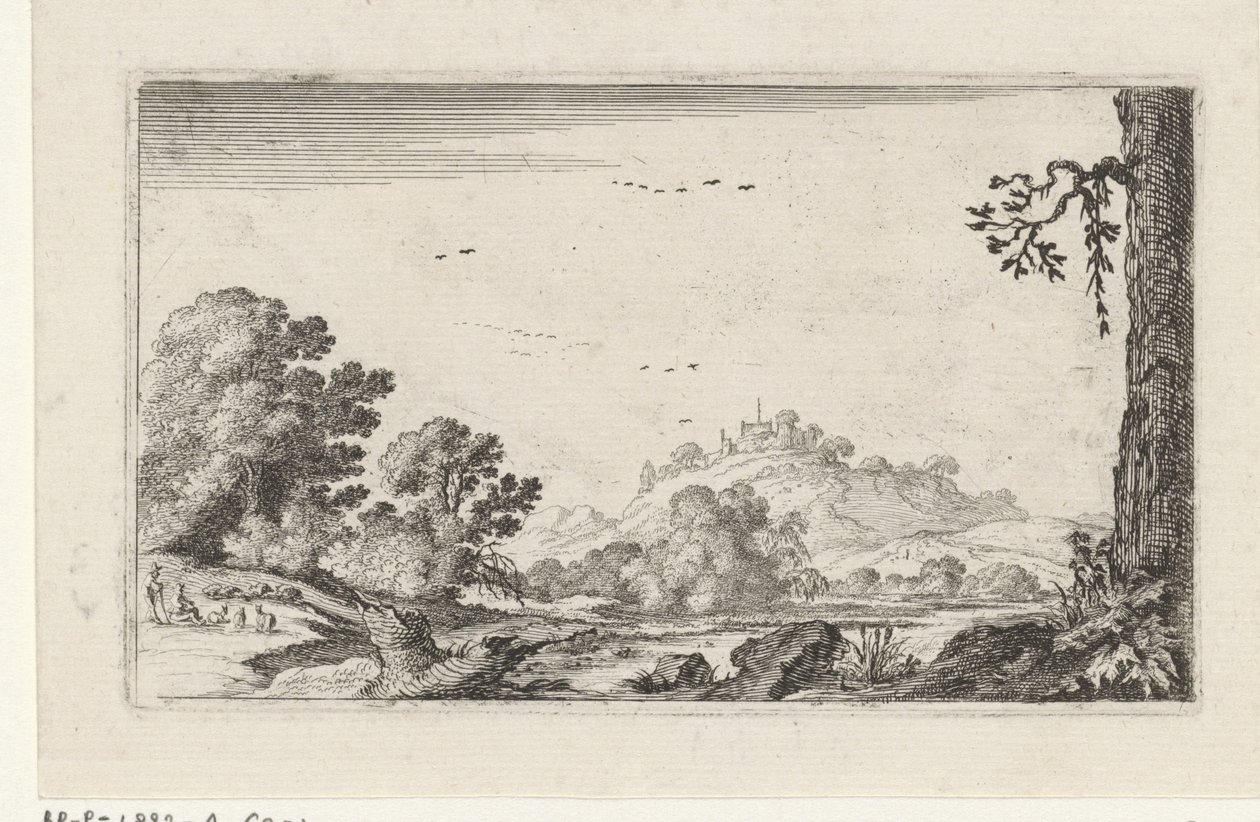 Říční krajina Krajiny (název série) od Gillis van Scheyndel (I)