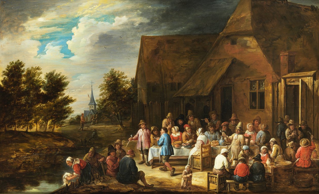 Odpočinek za hostincem od Gillis van Tilborgh