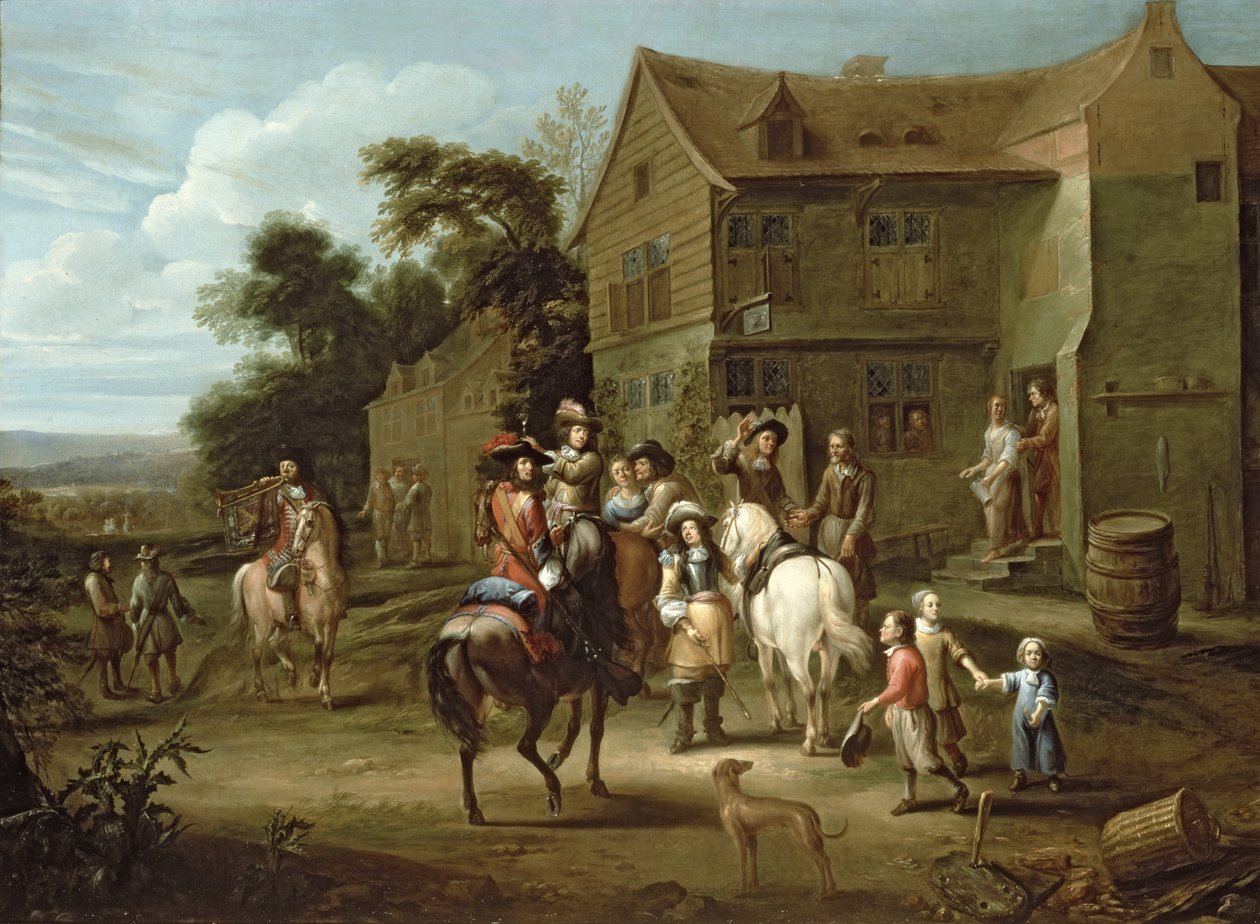 Princ William Oranžský s lovci od Gillis van Tilborgh the younger