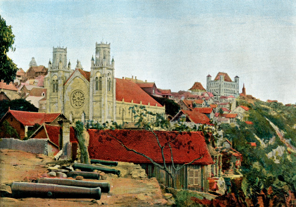 Katolická katedrála, Palác královny, konec 19. století. od Gillot