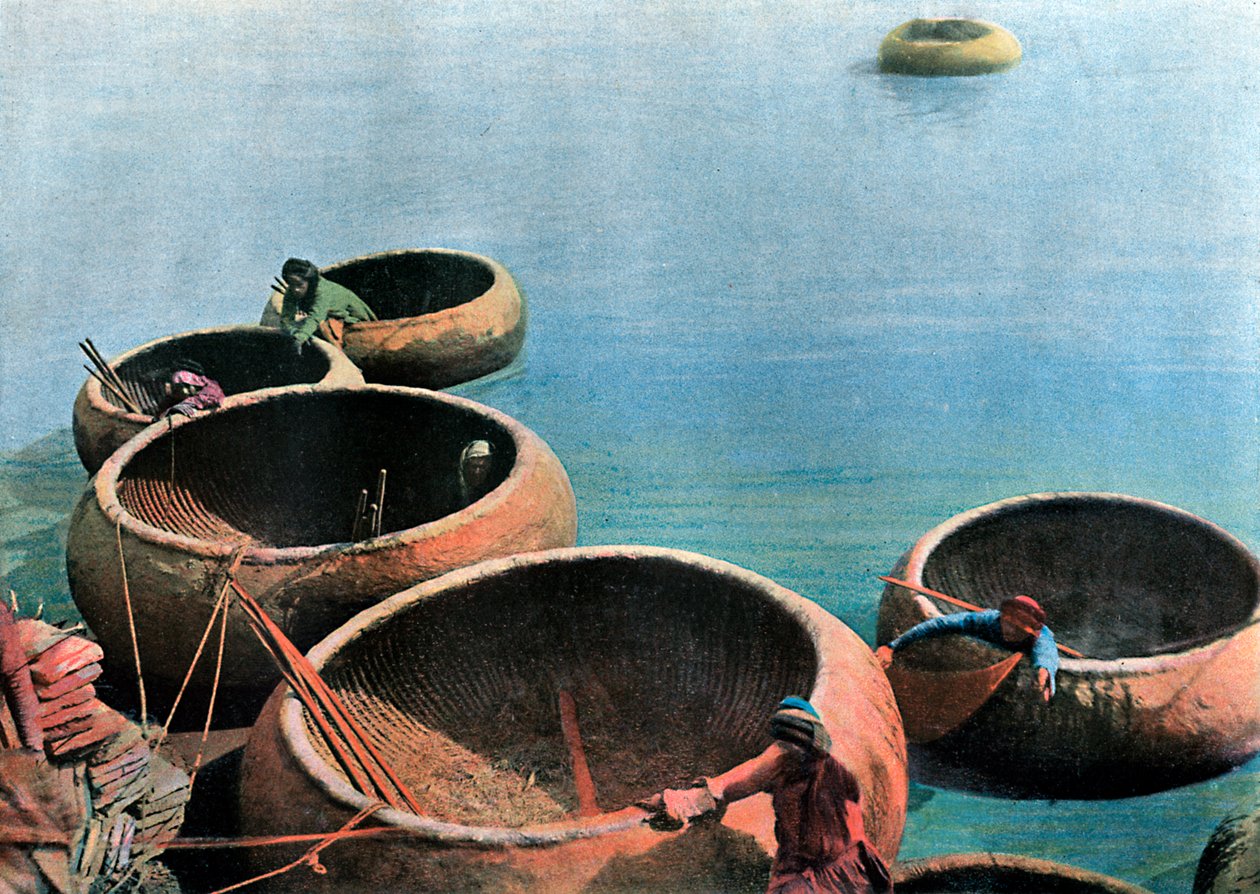 Kouffehs na řece Eufrat, c1890 od Gillot