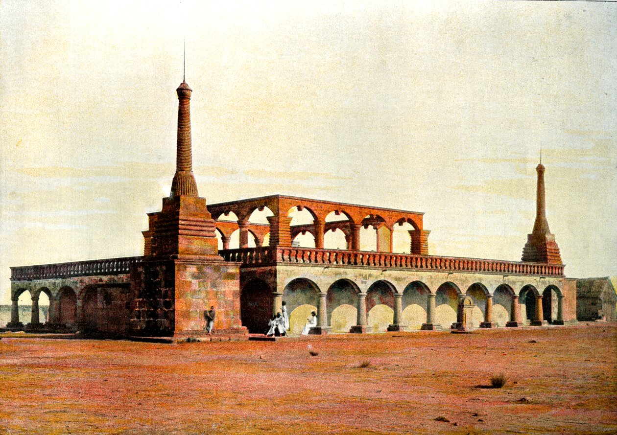 Mauzoleum bývalého prvního ministra a jeho rodiny, Madagaskar, konec 19. století od Gillot