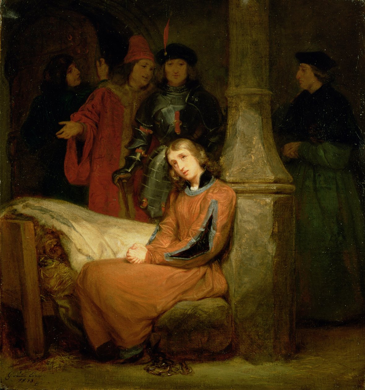 Johanka z Arku (1412-31) před Karlem VII. (reg. 1422-61) kolem 1833 od Gillot Saint Evre