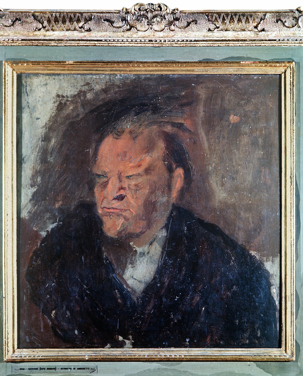 Portrét italského básníka Giuseppe Ungarettiho (1888-1970). Obraz Gino Bonichi s názvem Scipione (1904-1933) od Gino (1904 33) Bonichi