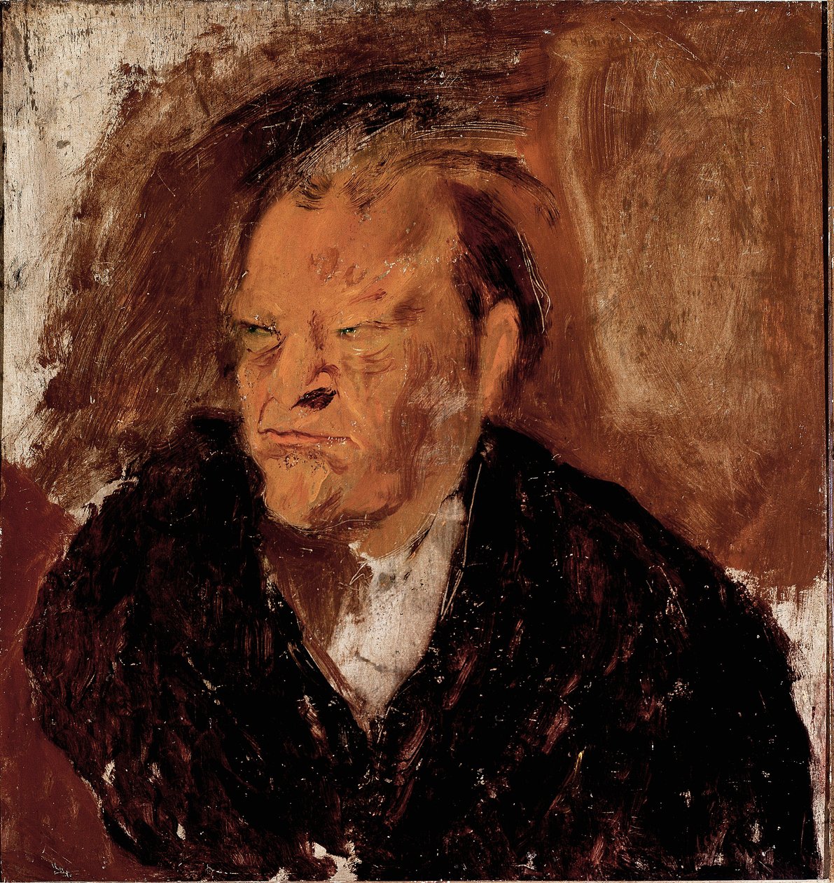 Portrét básníka Giuseppe Ungarettiho (1888-1970) Malba od Gino  Bonichi