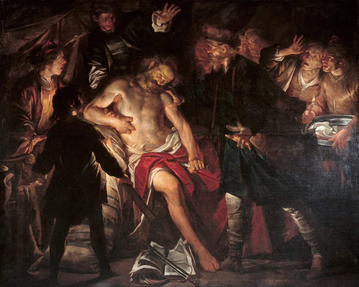 Smrt Cata, c. 1640 od Gioacchino Assereto