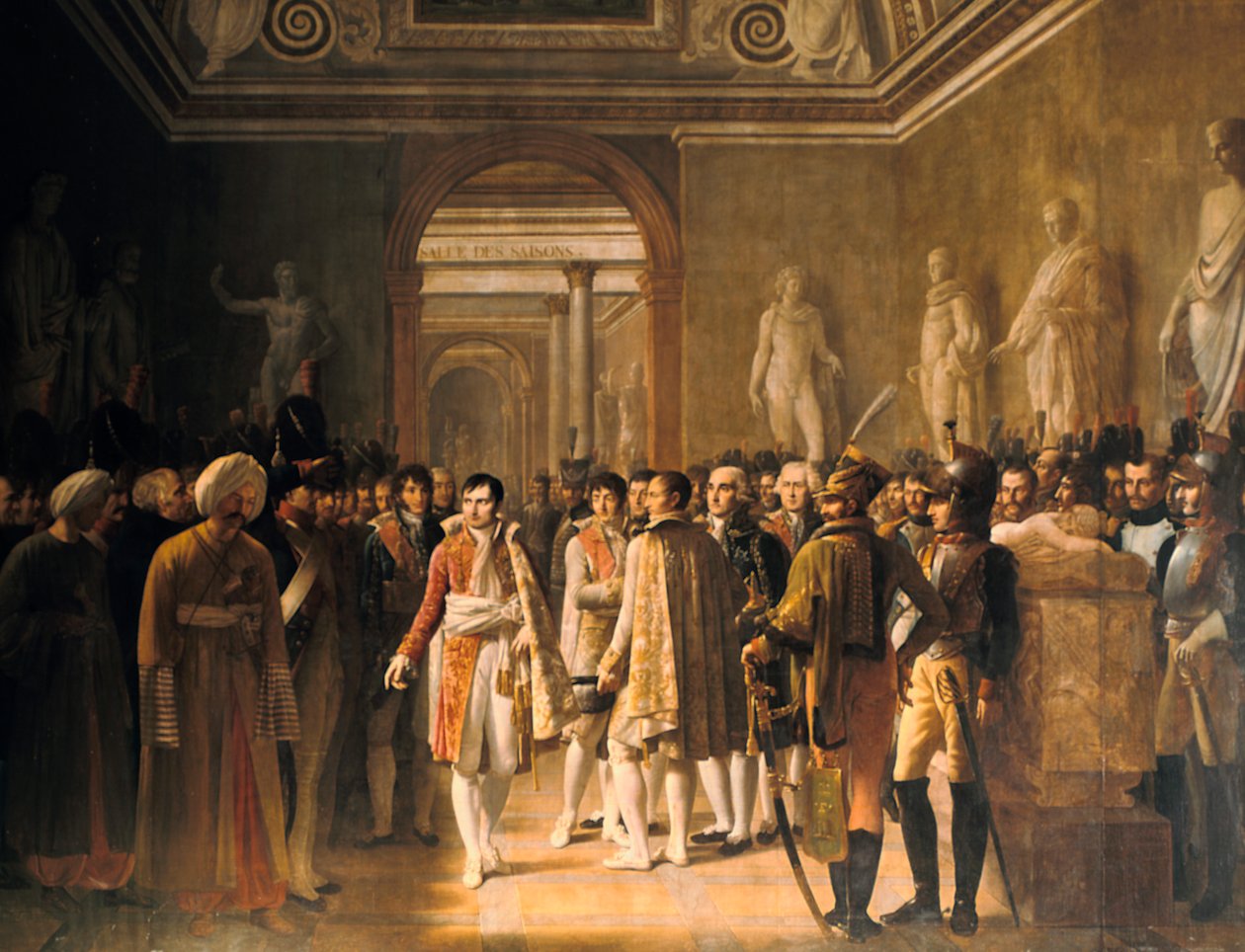 Napoleon přijímá v Louvru zástupce armády.., 8. prosince 1804, 1808 od Gioacchino Giuseppe Serangeli