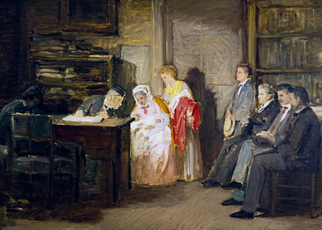 Občanský stát, Gioacchino Toma (1836-1893), malba. od Gioacchino Toma