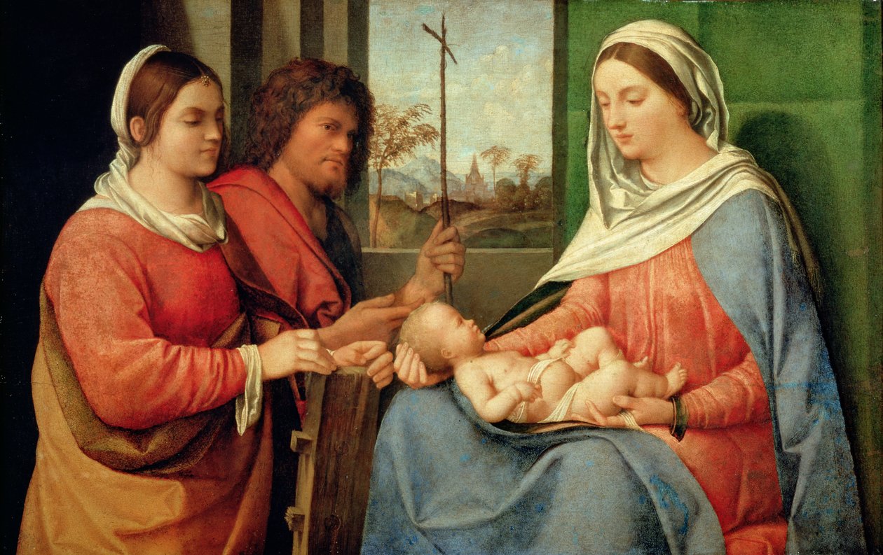 Madona a dítě se svatými od Giorgio Giorgione