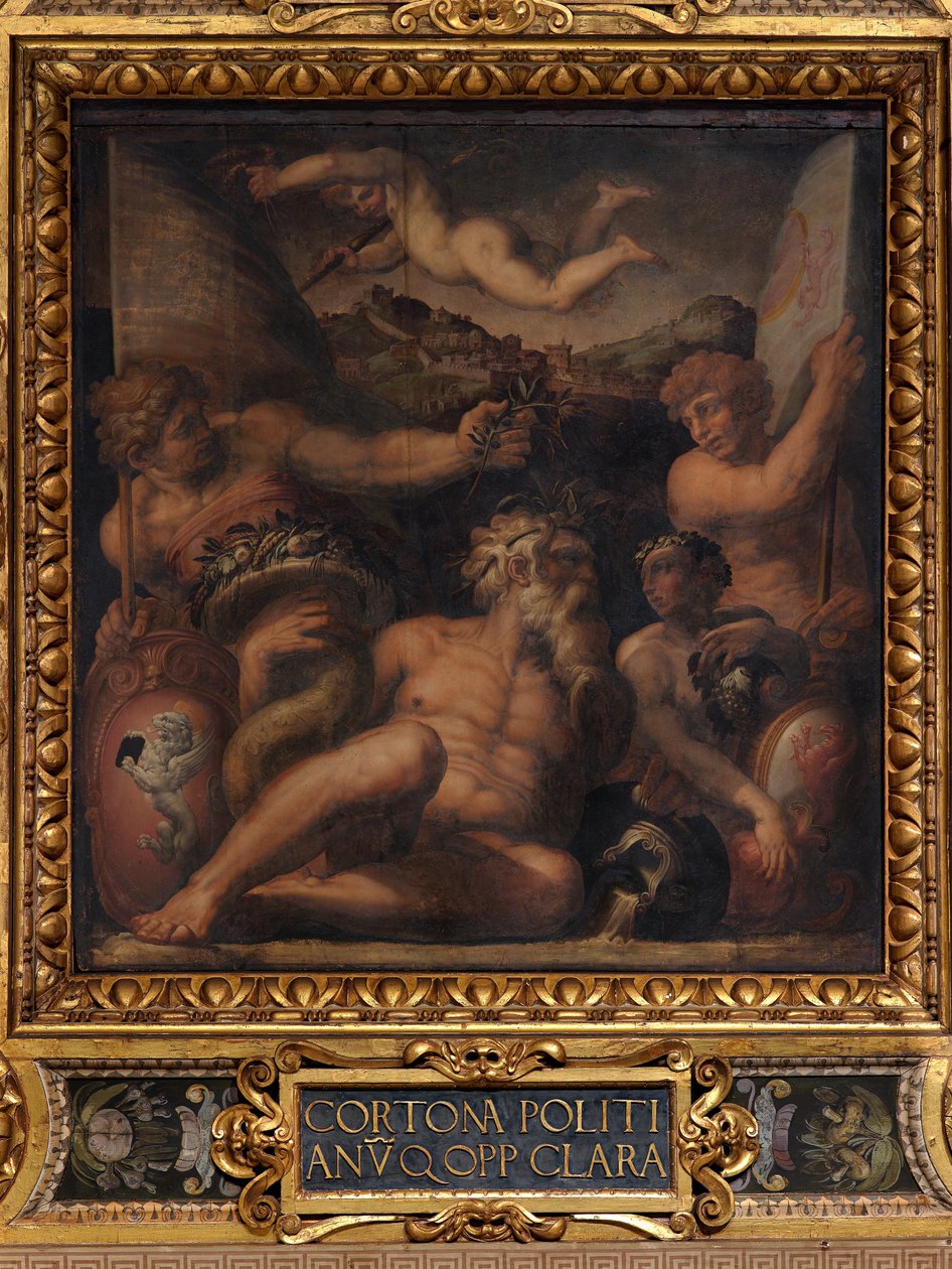 Alegorie Cortony a Montepulciana od Giorgio Vasari