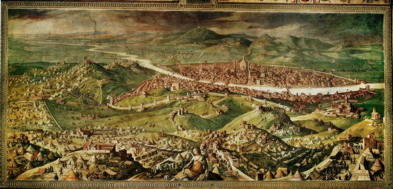 Obléhání Florencie od Giorgio Vasari