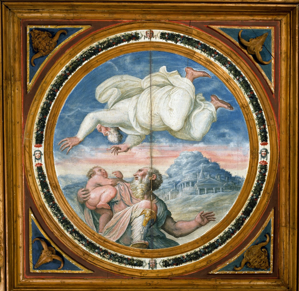 Bůh žehná Abrahamovi synem, Camera di Abramo (Nuziale) od Giorgio Vasari