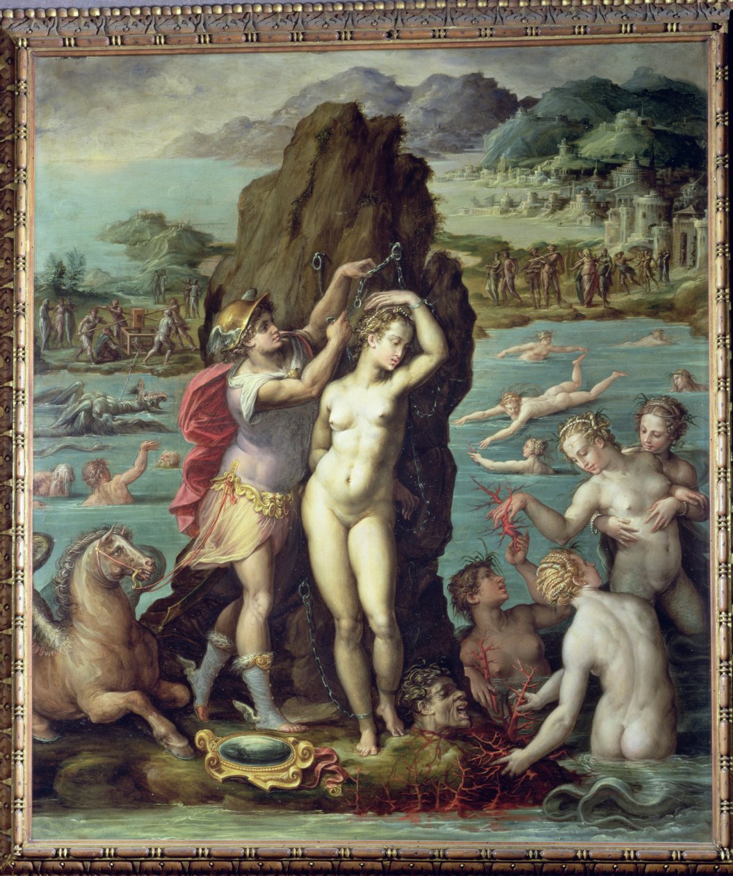 Perseus a Andromeda, 1572 (olej na břidlici) od Giorgio Vasari