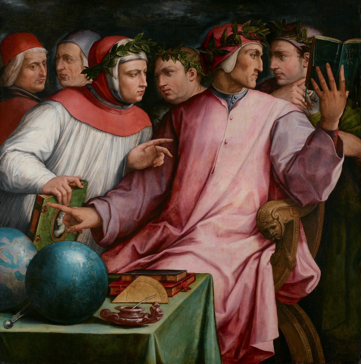 Šest toskánských básníků, 1544 od Giorgio Vasari