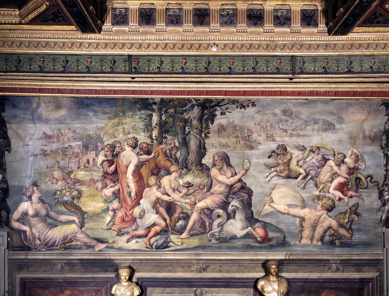 První plody Země nabídly Saturnu od Giorgio Vasari