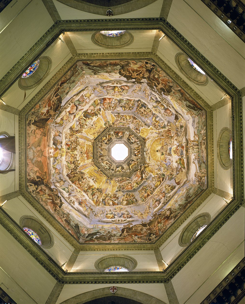 Poslední soud, z kopule Duomo, 1572-79 od Giorgio Vasari