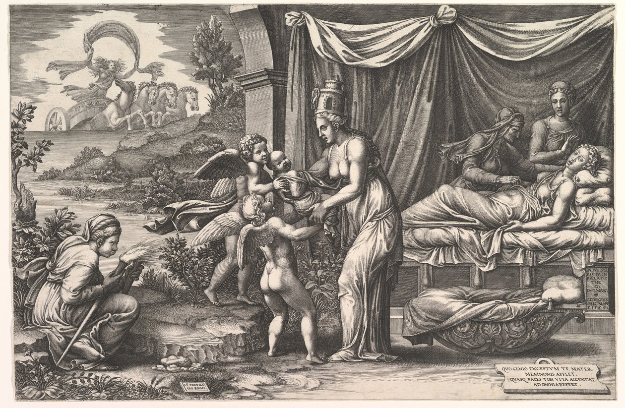 Alegorie narození, 1558. od Giorgio Ghisi