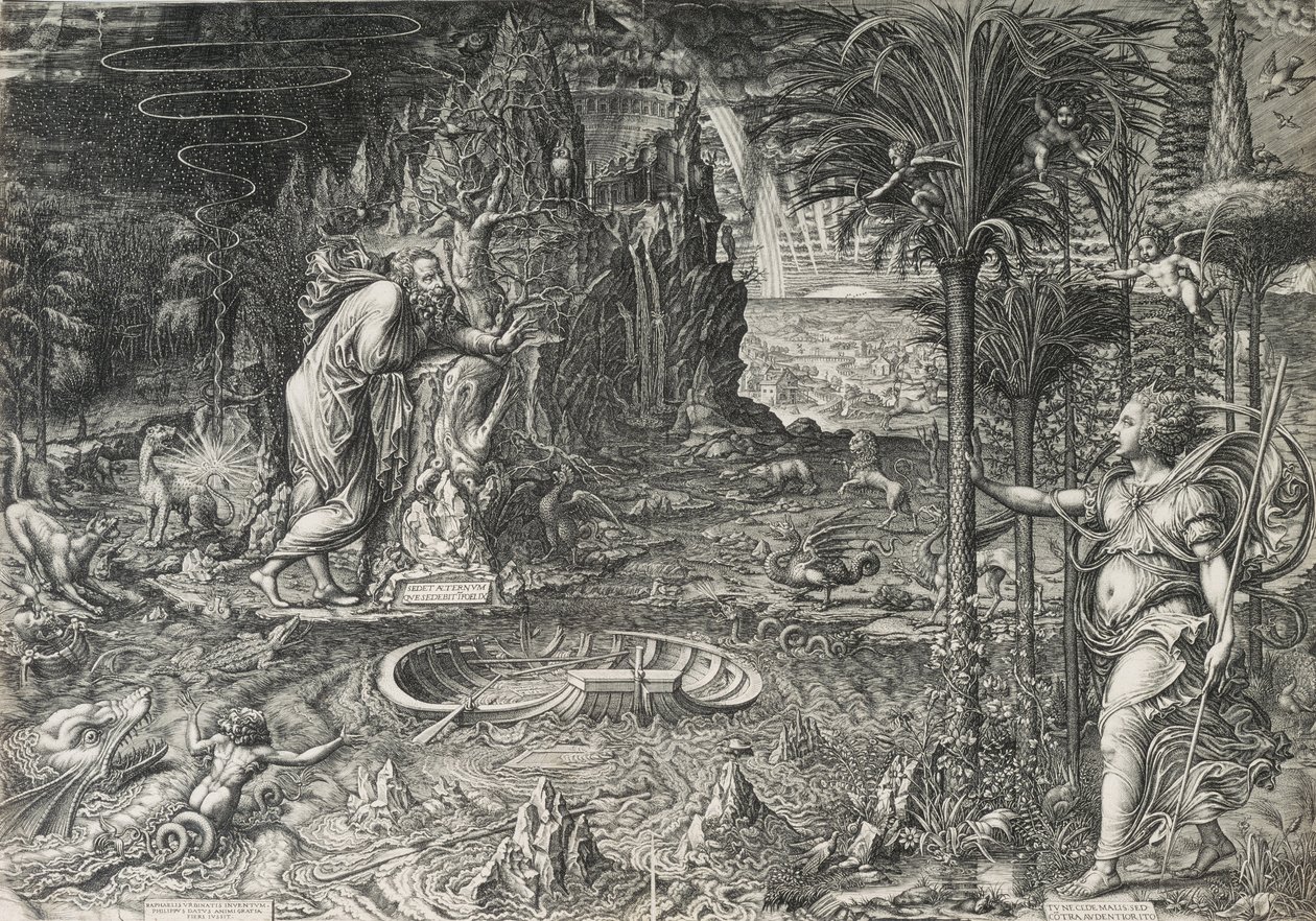 Alegorie života Sen o Raphaelovi, 1561 od Giorgio Ghisi