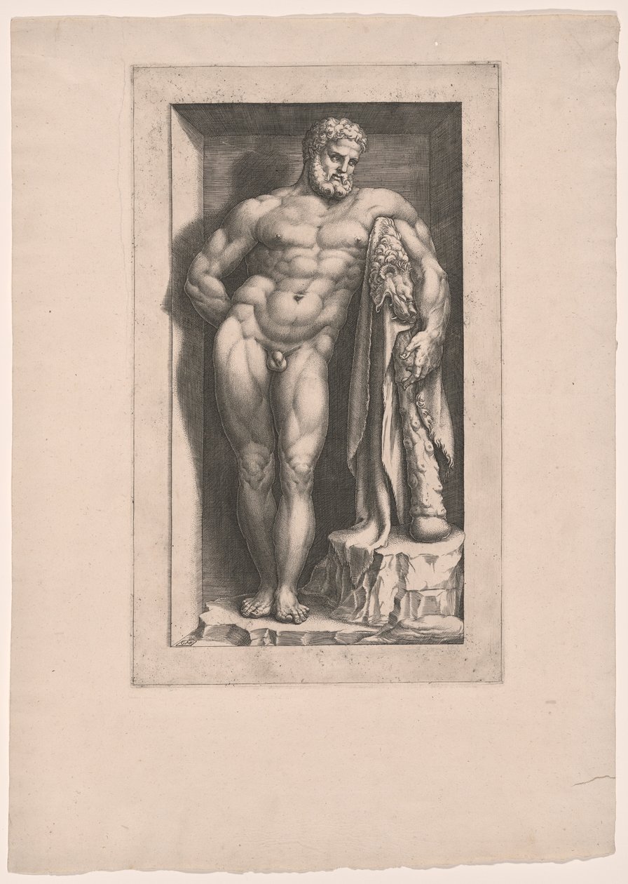 Farnese Hercules od Giorgio Ghisi