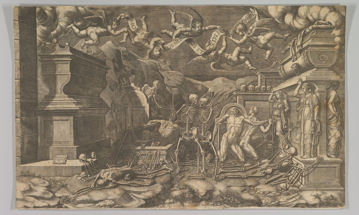 Ezechielova vize, 1554, znovu publikována 1595. od Giorgio Ghisi