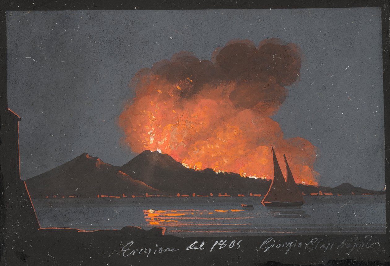 Neapel, erupce Vesuvu od Giorgio Glass