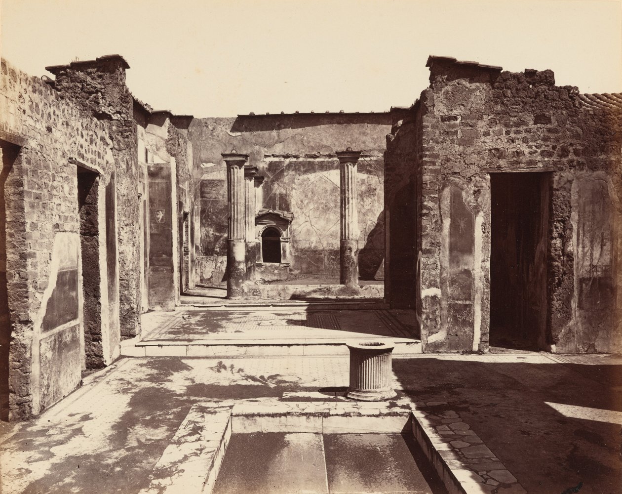 Casa del Poeta Tragico, Pompeje (Dům tragického básníka, Pompeje),c. 1870 (foto) od Giorgio Sommer
