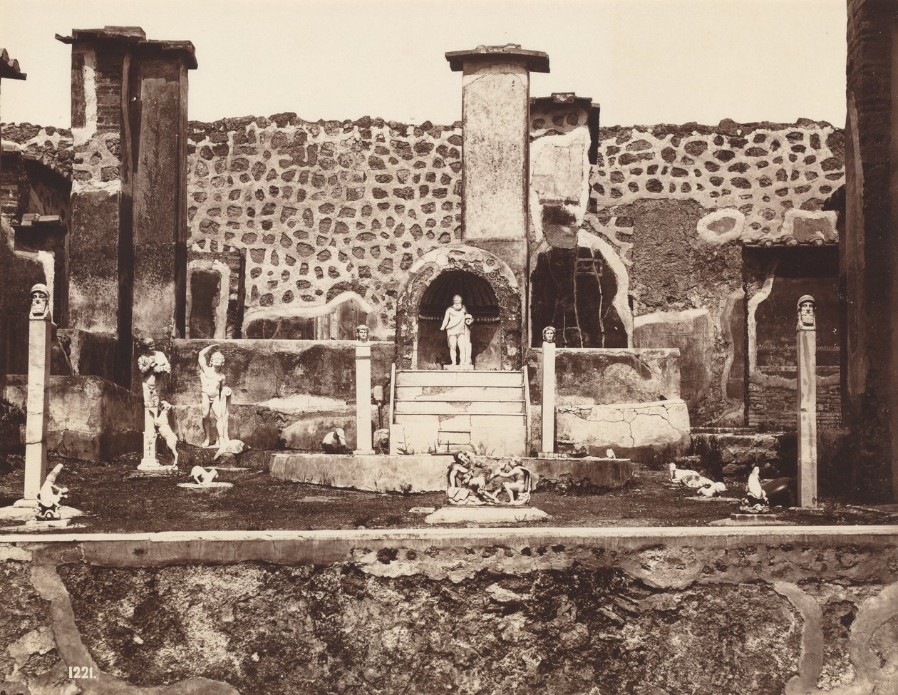 Dům Marka Lukrécia, Pompeje, asi 1870 (foto) od Giorgio Sommer