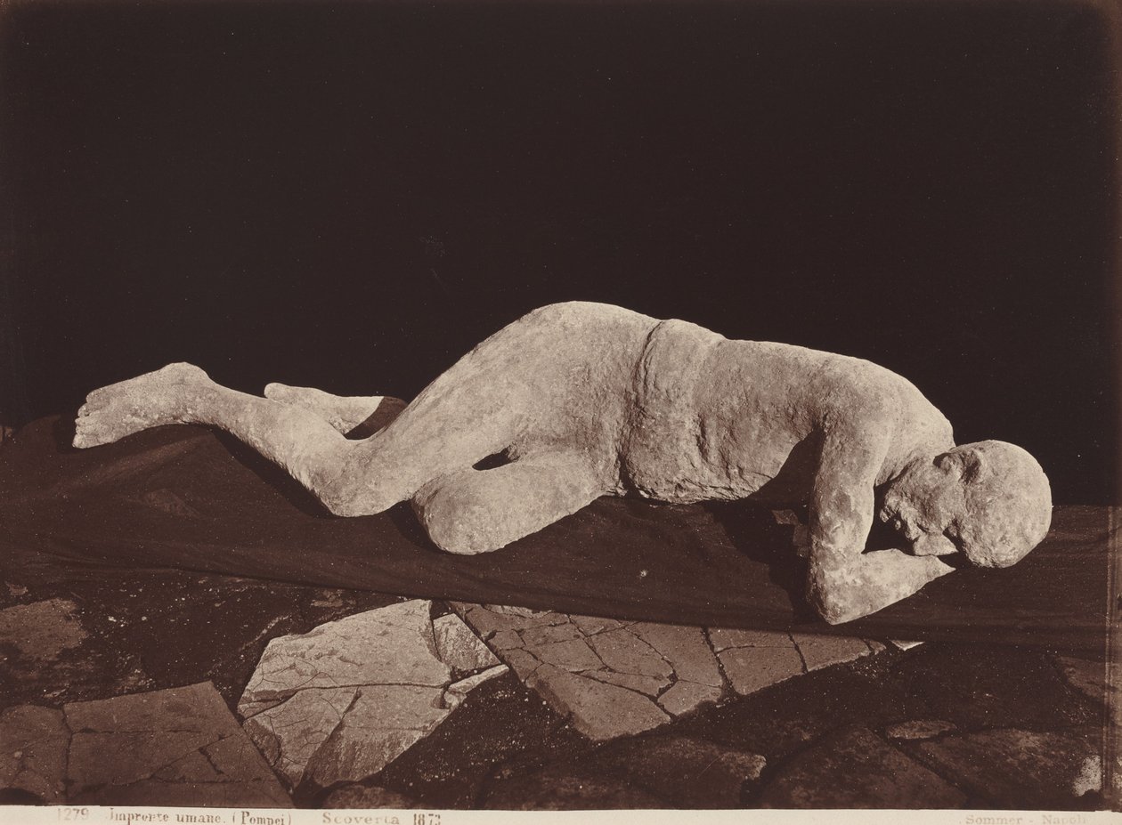 Lidské stopy, Pompeje (Lidské obsazení, Pompeje) od Giorgio Sommer