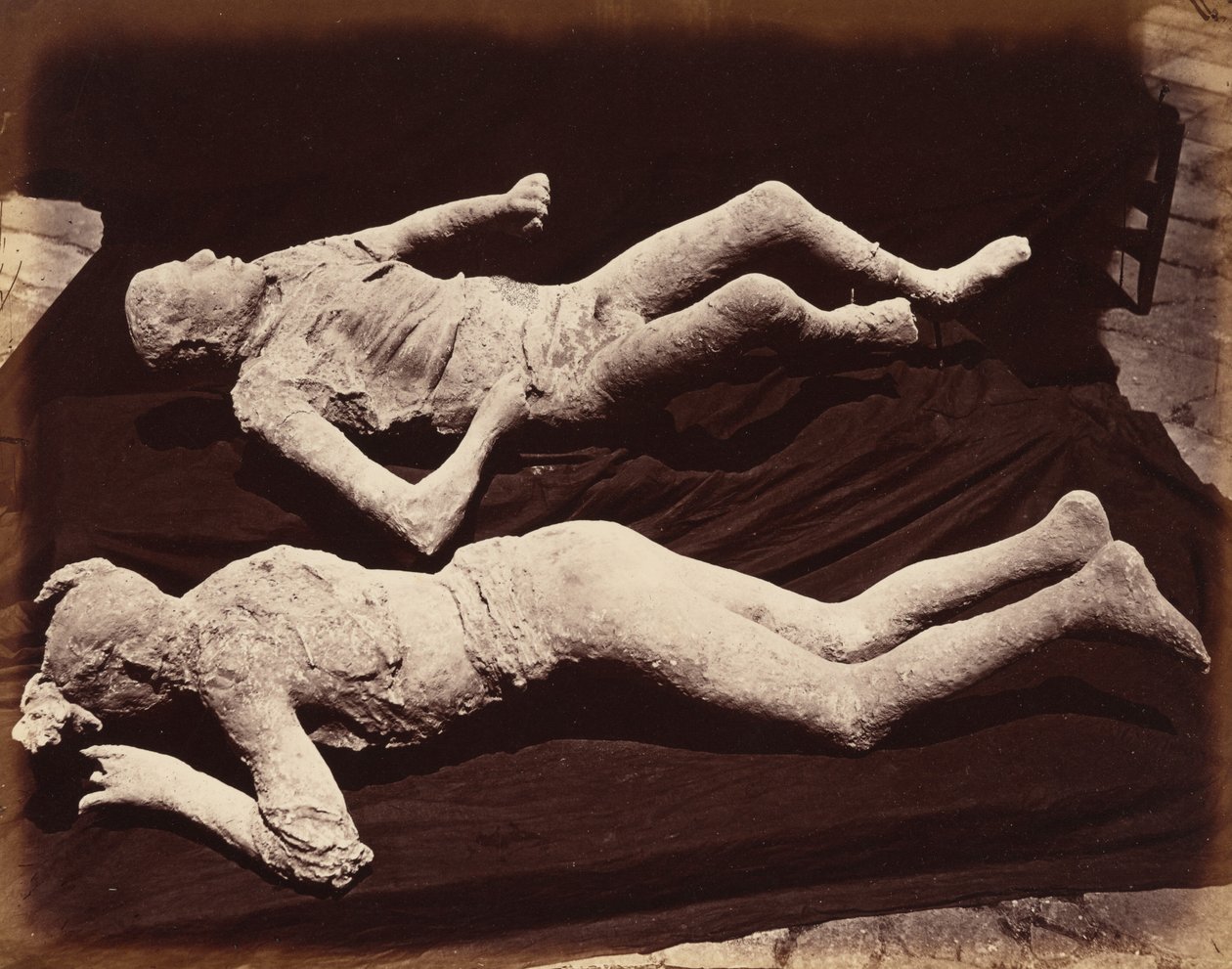 Lidské odlitky, Pompeje, cca. 1870 (foto) od Giorgio Sommer