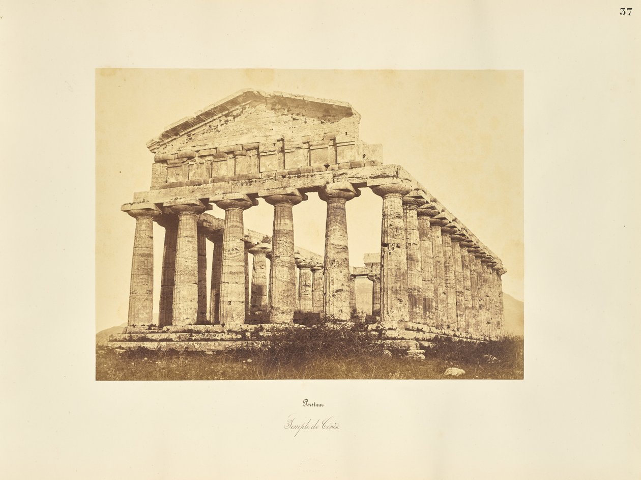Paestum. Chrám Ceres od Giorgio Sommer