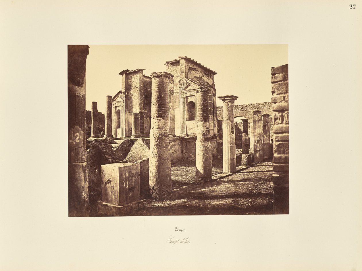 Pompeje. Chrám Isis od Giorgio Sommer