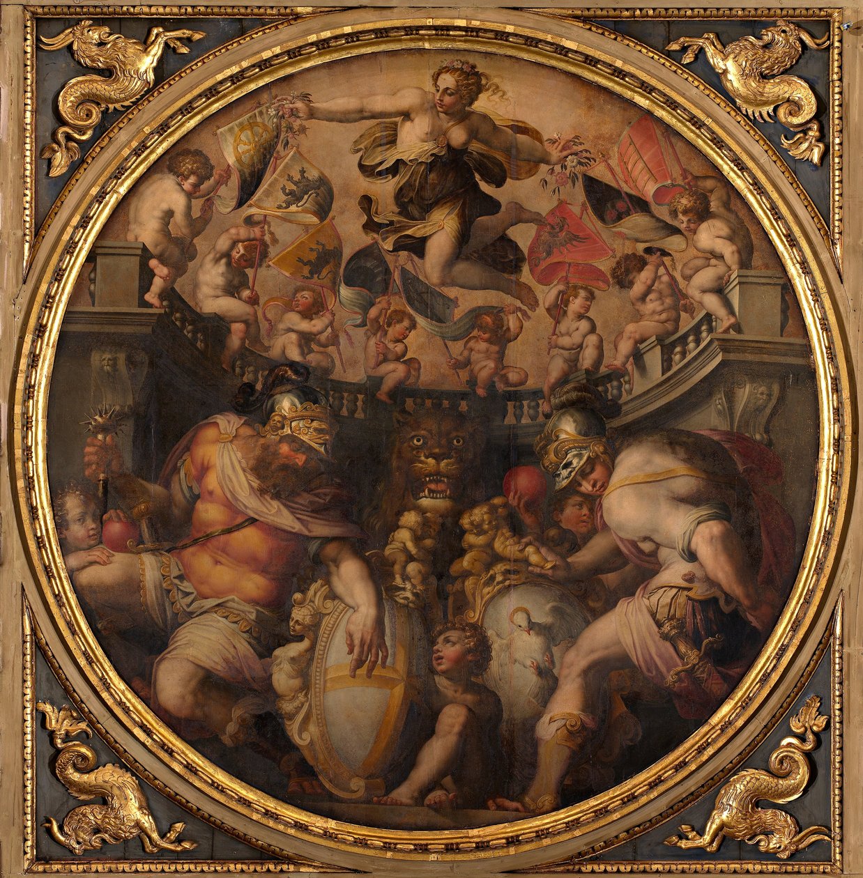Alegorie čtvrtí Santo Spirito a Santa Croce, 1563-1565 od Giorgio Vasari