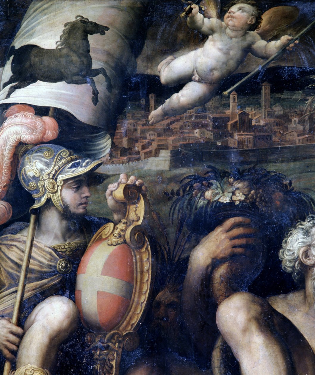Alegorie města Arezzo, Itálie od Giorgio Vasari