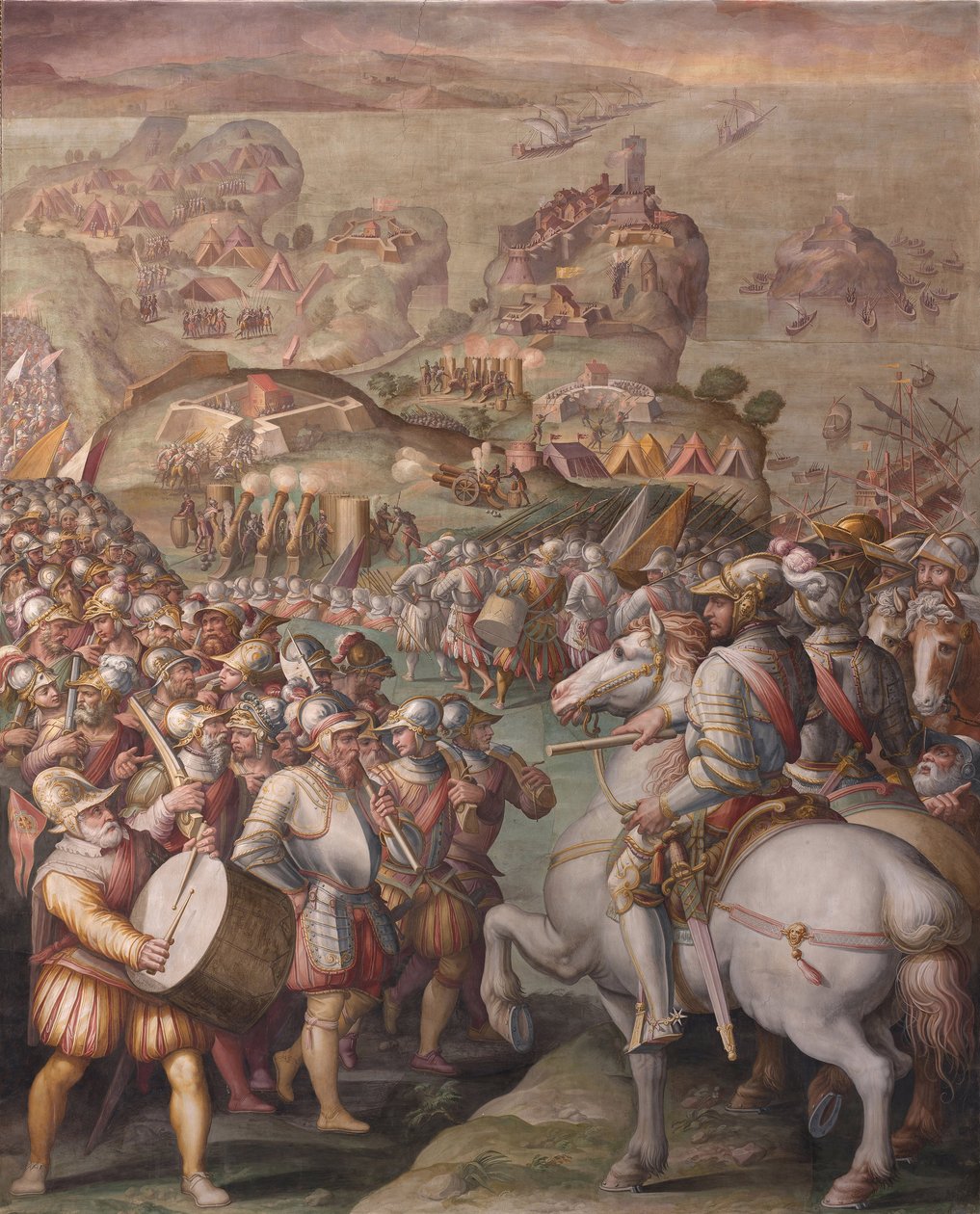 Dobytí Porto Ercole, 1568-1570 od Giorgio Vasari