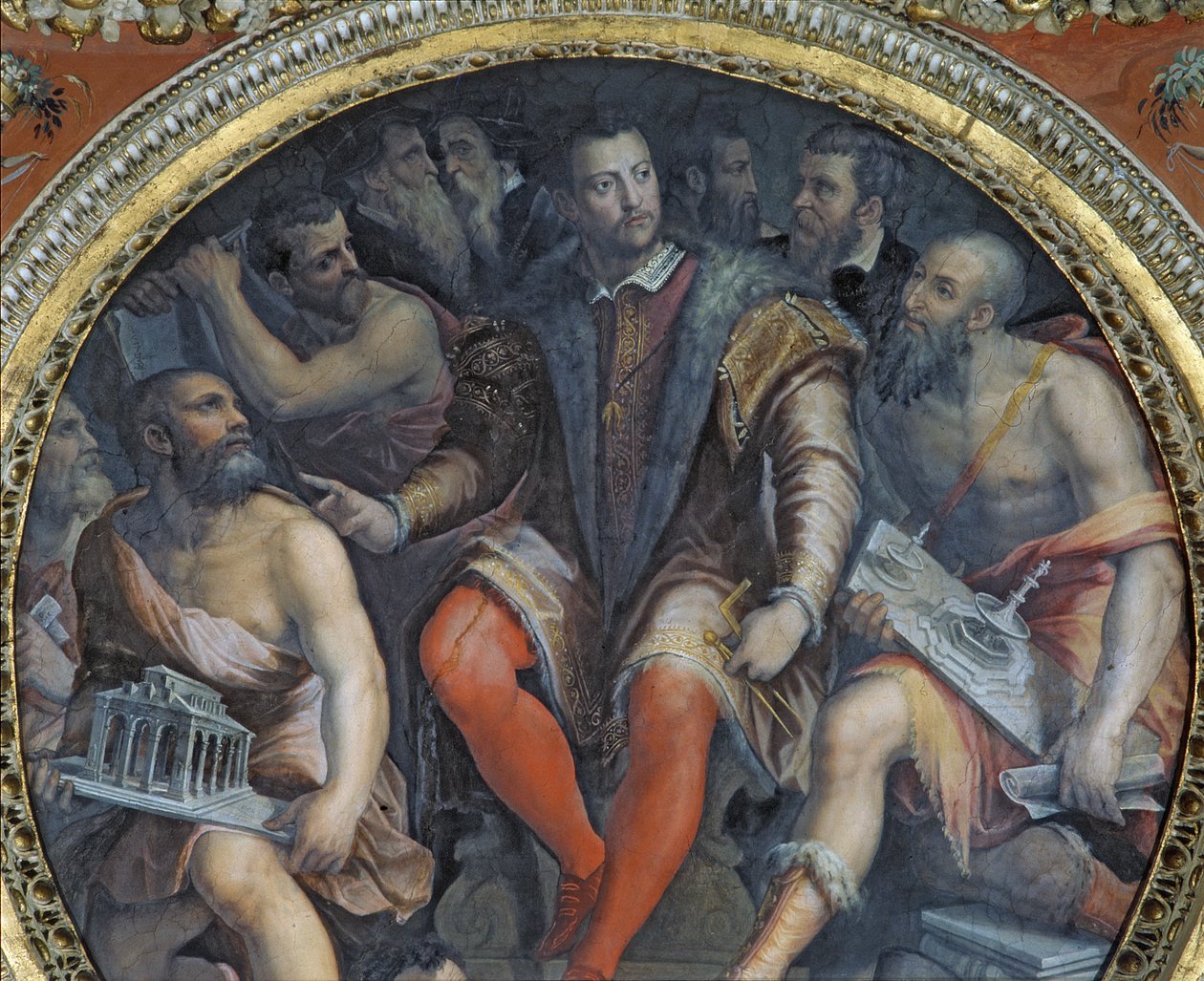Cosimo I. a jeho umělci, ze Sala di Cosimo I. (viz také 274610) od Giorgio Vasari