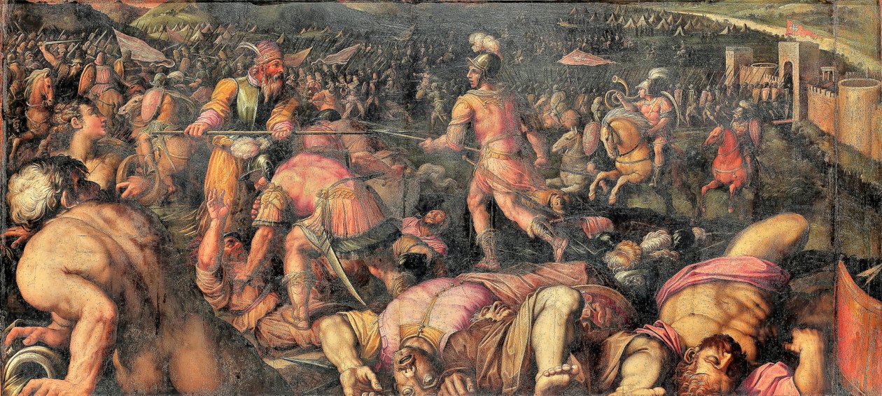 Porážka Radagaise u Fiesole od Giorgio Vasari