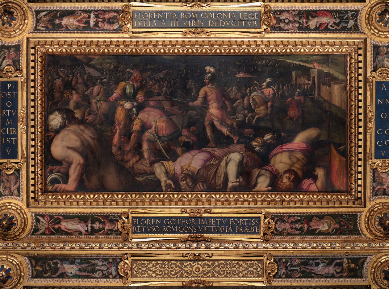 Porážka Radagasia pod Fiesole od Giorgio Vasari