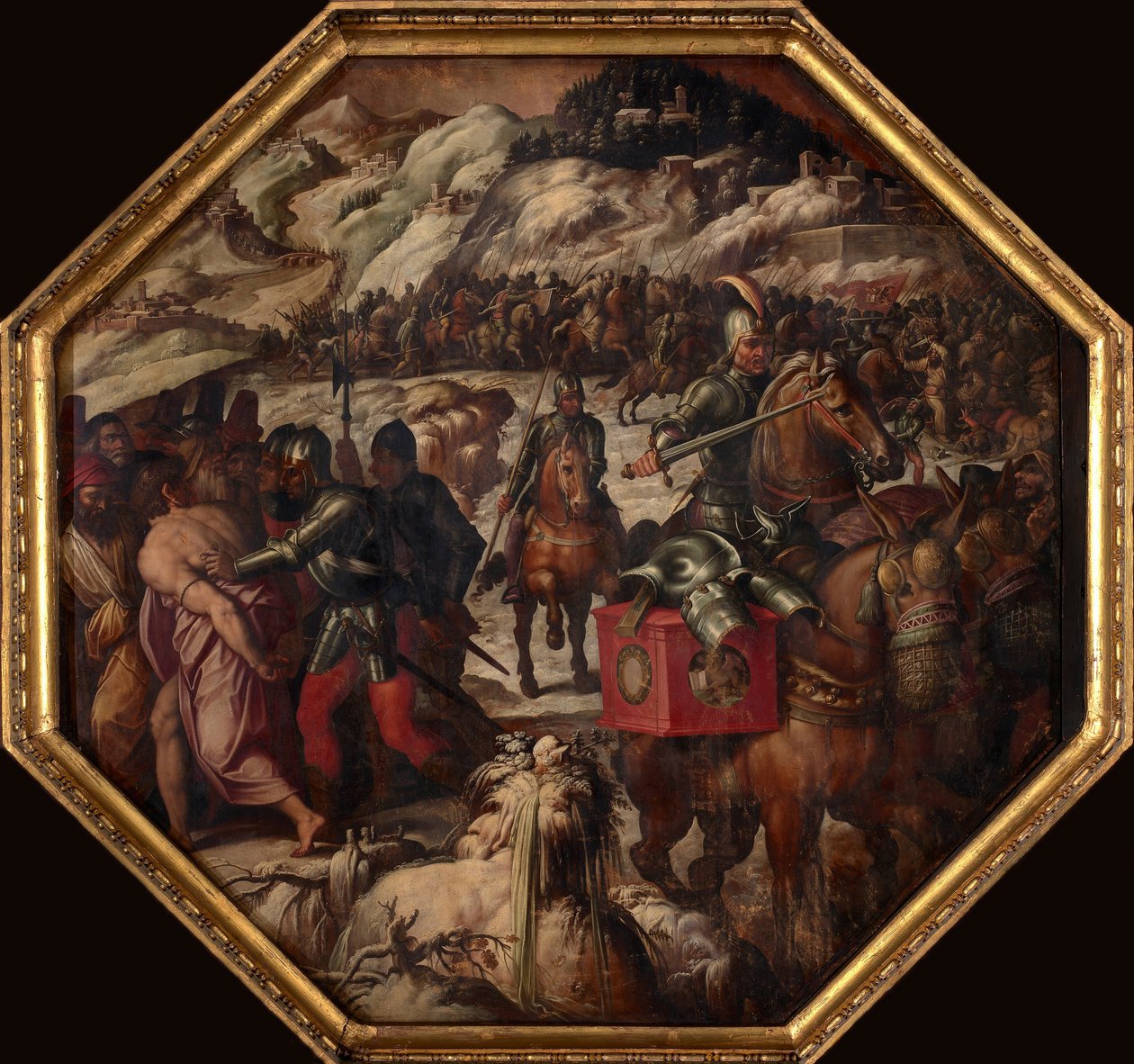 Porážka Benátčanů v Casentinu, 1563-1565 od Giorgio Vasari