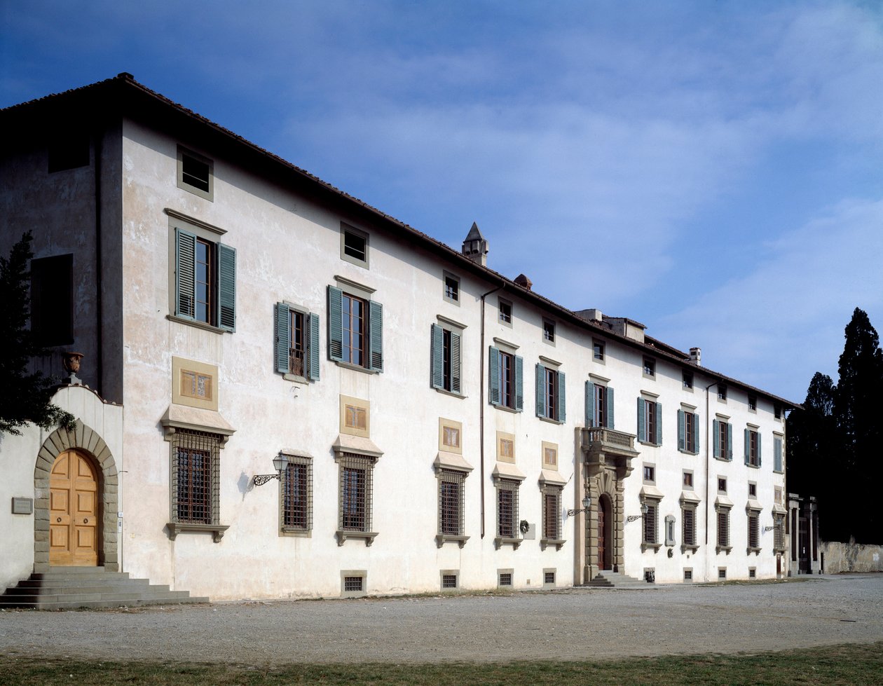 Fasáda vily Medicea z Castello, cca 1538 od Giorgio Vasari