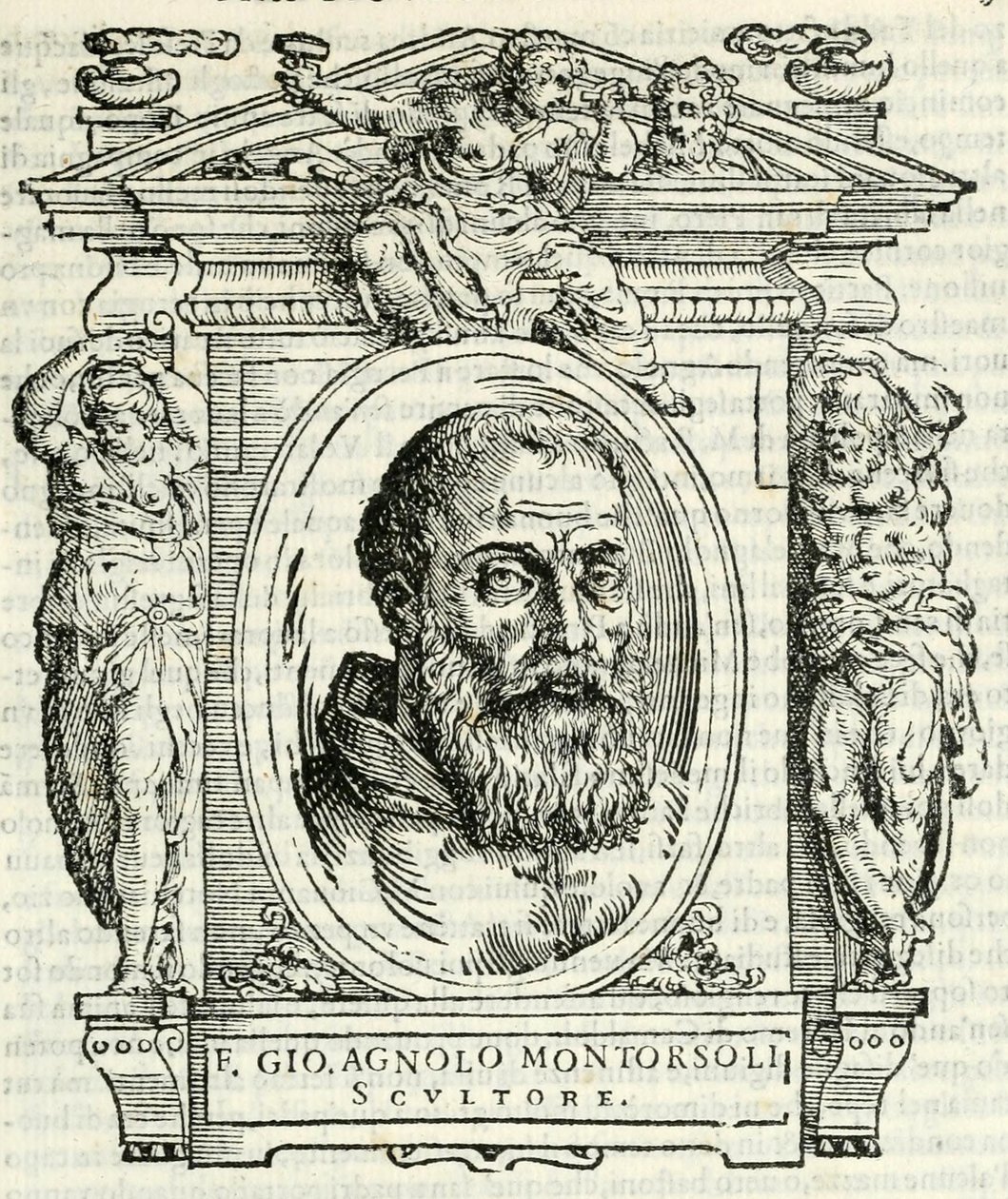 Portrét Giovanniho Angela Montorsoliho, Vasari 1568 od Giorgio Vasari