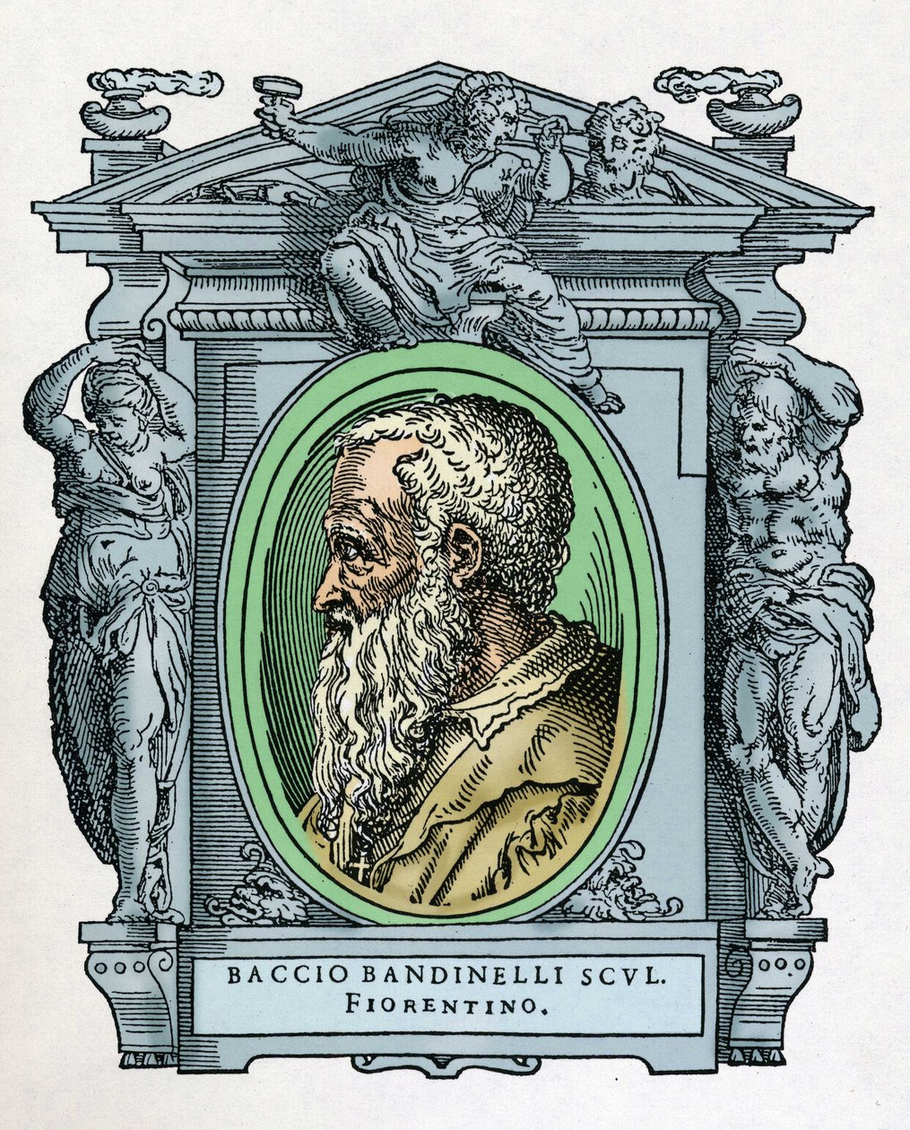 Portrét Baccia BANDINELLIHO (Florencie od Giorgio Vasari