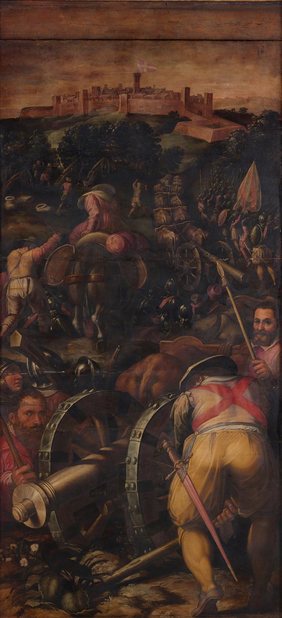Útok na Monteriggioni, 1563-1565 od Giorgio Vasari