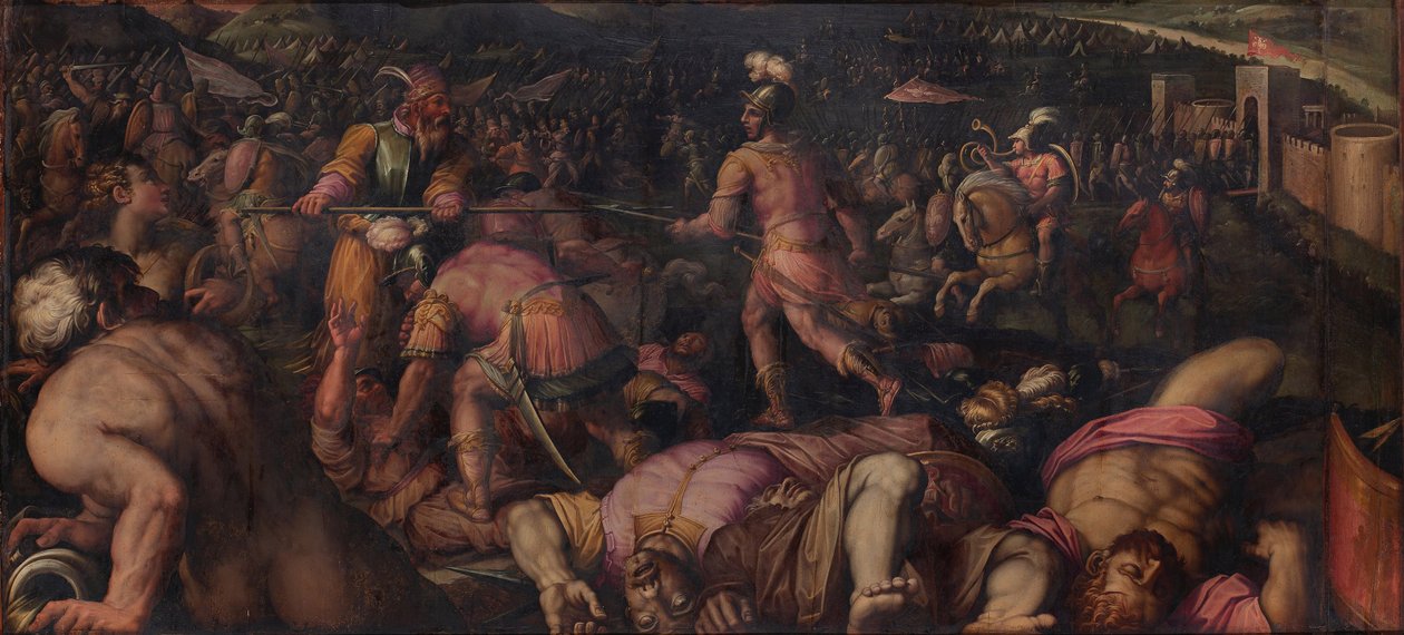Bitva proti Radagaisovi u Faesulae v letech 406, 1563-1565 od Giorgio Vasari