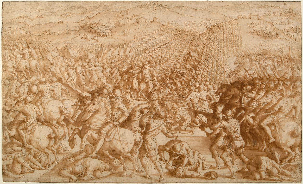 Bitva u Marciana, 70. léta 16. století od Giorgio Vasari