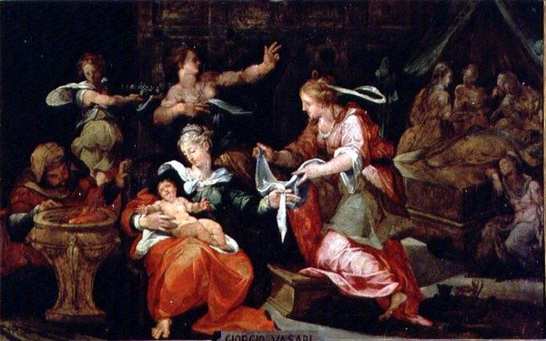 Narození Panny od Giorgio Vasari